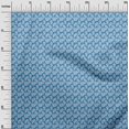 thumbnail image 3 of oneOone Viscose Chiffon Medium Blue Fabric Florals Craft Projects Decor Fabric Printed By The Yard 42 Inch Wide-FO, 3 of 4