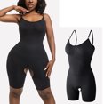 thumbnail image 2 of Dealovy Bodysuits for Women Low Cut Slim Fitted Solid Color Shapewear Spaghetti Strap Sleeveless Basic Jumpsuits, 2 of 4