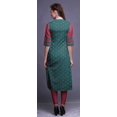 thumbnail image 4 of Bimba Kurti Droite en Rayonne Slub à Manches 3/4 Tunique Imprimée Haut Vêtements d'Été, 4 of 6