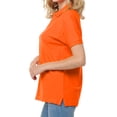 thumbnail image 2 of Basico Polos Orange à Col pour Femmes 100 % Coton Manches Courtes Polos de Golf pour Femmes et Adolescentes, 2 of 5