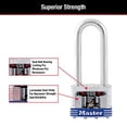 thumbnail image 3 of Master Lock 3LH 1.5 in. Laminated Steel Keyed Padlock with 2 in. Shackle, 3 of 7