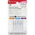 thumbnail image 1 of Singer Universal Regular Point Overlock Machine Needles-Sizes 11/80 (2), 14/90 (2) & 16/100 (1) - 04803, 1 of 2