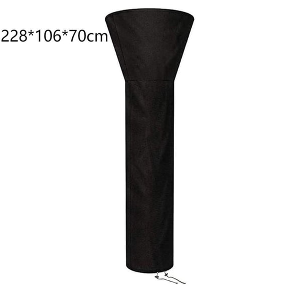 SUYIN Outdoor Heavy Duty Waterproof Black Patio Heater Cover Furniture Protector