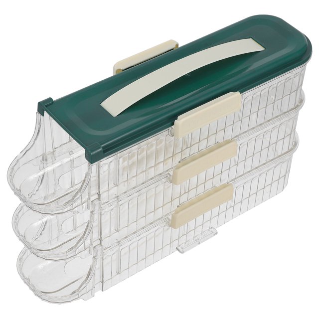 KAKOWELY Egg Crate Rolling Egg Organizer Pet Modern Kitchen Utility 1Set