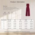 thumbnail image 4 of renvena Kids Girls Flower Wedding Party Bodysuit Ruffled Chiffon Pageant Banquet Rompers Summer Wide Leg Pants Jumpsuit Playsuit with Detachable Embellishment Black 12, 4 of 5