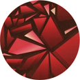 thumbnail image 1 of Ahgly Company Machine Washable Indoor Square Transitional Tomato Red Area Rugs, 3' Square, 1 of 1