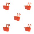thumbnail image 1 of relayinert Outdoor Hanging Pots For Plants Practical And Beautiful Solution Detachable orange red 5Set, 1 of 6