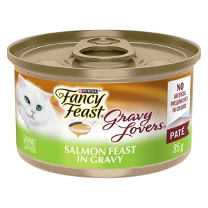 Fancy Feast Gravy Lovers Saumon Paté Feast dans Gravy, aliments pour chats mouillés 85 g