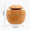 thumbnail image 3 of Zootealy Portable USB Wood-grain LED Night Lamp Humidifier Mini Household Air Purifier Home Office Aromatherapy Machine, 3 of 7