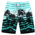 thumbnail image 1 of KIHOUT Men's Athletic Beach Shorts Mesh Hawaiian Print Summer Beach Lightweight Drawstring Quick Dry Shorts, 1 of 3