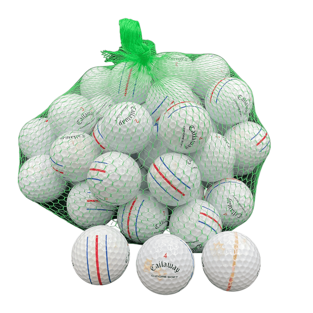Golf Ball Planet - Callaway Chrome Soft Triple Track Recycled Golf Balls 3A/Good (50 Pack)