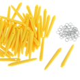 thumbnail image 1 of 50x Dart Shafts 2BA Darts Accessories with rod stems Protection Rings 45mm Yellow, 1 of 9