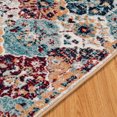 thumbnail image 2 of JML Area Rug 4'x6' Retro Accent Non-Slip Indoor Carpet Blue & Yellow & Red Floral Foldable Rugs for Living Room Bedroom Office Home Decor, 2 of 5