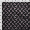 thumbnail image 3 of oneOone Georgette Viscose Fabric Leaves & Floral Block Print Fabric By Yard 42 Inch Wide, 3 of 5
