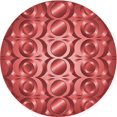 thumbnail image 1 of Ahgly Tapis Rond Lavable en Machine Intérieur Transitionnel Rouge, 3 Pieds Rond, 1 of 7