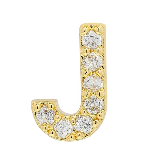 tredstone Simple Design Letter Rhinestone Earring Party Hiking Portable Stud Earrings Photo Shooting Ear Decor Jewellery J