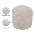 thumbnail image 4 of Meridian Furniture Harper Contemporary Velvet Ottoman/Stool in Cream, 4 of 6