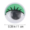 thumbnail image 2 of OULII 100Pcs Craft Googly Eyes for Kids and Educators Round Plastic 0.4In in Diameter, 2 of 3