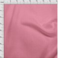 thumbnail image 4 of oneOone Cotton Poplin Pink Fabric Check Sewing Material Print Fabric By The Yard 42 Inch Wide, 4 of 5
