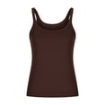 thumbnail image 1 of Yuyuzo Plus Size Tank Tops for Women Ribbed Knit Sleeveless Crop Tops Round Neck Slim Fitted Soft Base Layer Camis Tees, 1 of 5