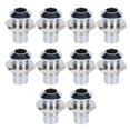 thumbnail image 3 of LAFGUR LED Convex Copper Metal Lamp Holder, 10Pcs Convex Copper Metal LED Mount Holder Base For 5mm / 0.2in Light Emitting Diode, 3 of 8