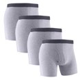 thumbnail image 1 of Plebaso Mens Cotton Underwear Long Leg Boxer Sports Briefs for Men Breathable Everyday Boxers Multipack, 1 of 5