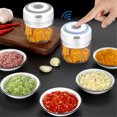 thumbnail image 4 of Wireless Electric Garlic Machine Mini Food Garlic Vegetable Chopper Grinder Crusher Press For Meat Fruit Onion, 4 of 8