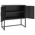 thumbnail image 2 of vidaXL Buffet Noir 75x35x75 cm Acier, 2 of 5