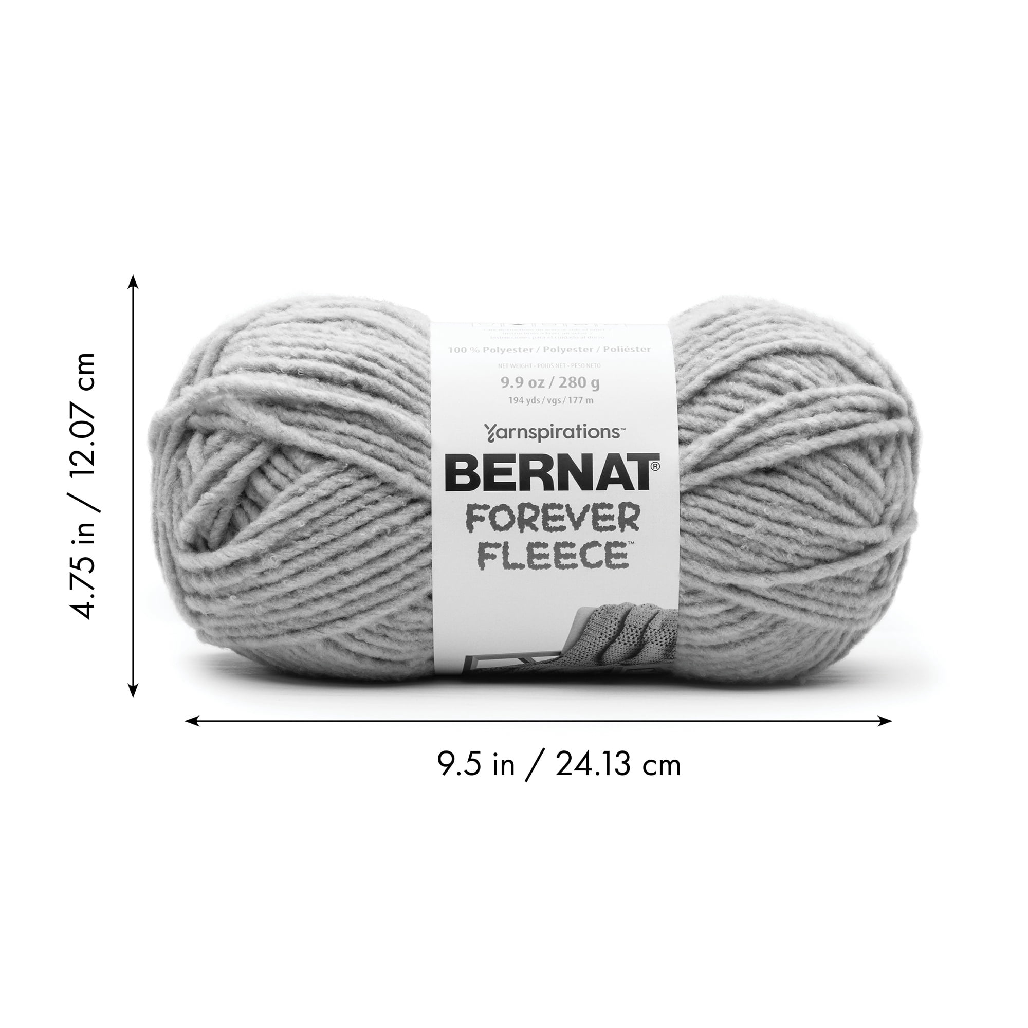 Bernat® Fil Forever Fleece™, Polyester #6 Super Volumineux, 9,9 Oz/280 G