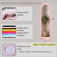 thumbnail image 3 of AnorTrek Fluffy Mirror Cover for Arched & Full-Length Mirrors (64"x21") – Stretch Fabric, Non-Slip Backing, Decorative Protector – Soft & Durable Décor (Mirror Not Included), 3 of 7