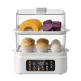 thumbnail image 2 of Double-Layer Electric Rapid Egg Steamer with 24-Hour Delay Start and Keep Warm Function, Stainless Steel Inner Plate Egg Boiler, Multi-Purpose Kitchen Cooking Hardware for Dormitory, 2 of 10