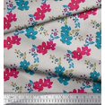 thumbnail image 3 of Soimoi polyester Crepe Fabric Leaves & Floral Artistic Print Fabric by the Yard 52 Inch Wide, 3 of 5