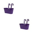 thumbnail image 3 of Goriertaly Practical And Durable Detachable For Balcony Planters Railing Hanging Multipurpose Fence Planters Purple 2Set, 3 of 6