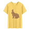 thumbnail image 2 of Débardeurs d'Été Grande Taille pour Femmes Mode Pâques Manches Courtes Col Rond T-shirt Imprimé Haut Col en V T-shirt Femmes en Liquidation, 2 of 4