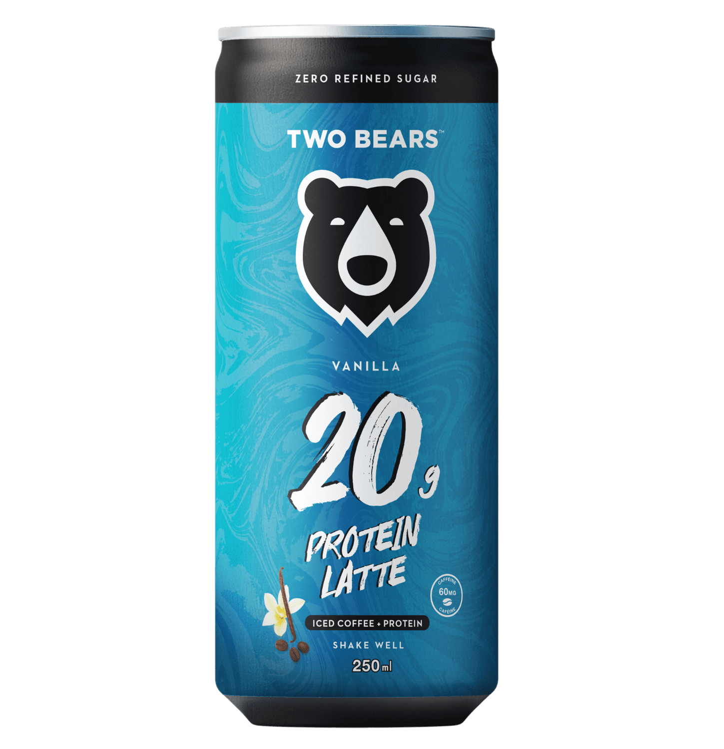 TWO BEARS Protein Vanilla Latte, 250ml