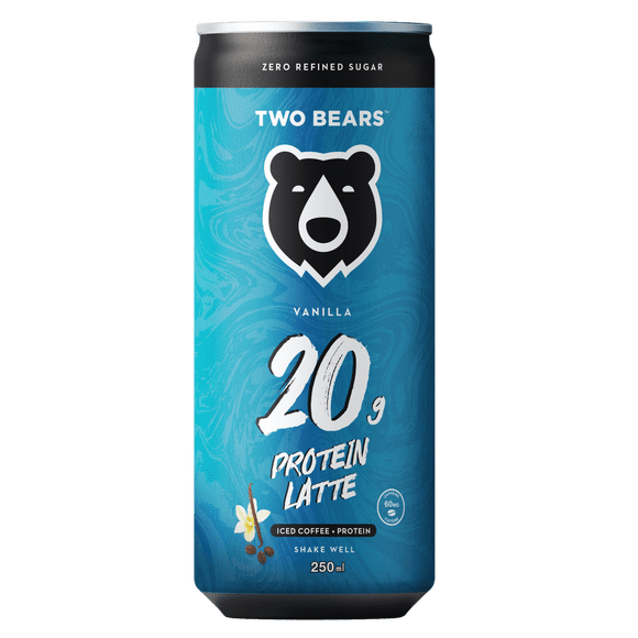 TWO BEARS Protein Vanilla Latte, 250ml