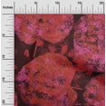 thumbnail image 2 of oneOone Georgette Viscose Red Fabric Abstract Leaf Texture Sewing Material Print Fabric By The Yard 42 Inch Wide, 2 of 4