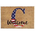 thumbnail image 2 of Rbaofujie Rugs for Kitchen Floor 4th Of July Door Mat Patriotic Doormat Entryway Rug Welcome Independence Day Doormat Stain and Fad Patriotic Decor Welcome Outdoor Mat Room Rugs for Bedroom, 2 of 2