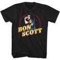 thumbnail image 1 of Bon Scott AC/DC Gold Name Black Adult T-Shirt, 1 of 2