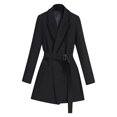 thumbnail image 1 of CEHVOM Mode Femmes Manteau Blouse à Double Boutonnage Ajusté Manteau Blazer Liquidation, 1 of 6