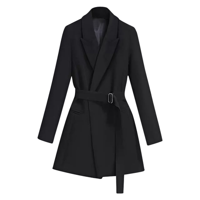 CEHVOM Mode Femmes Manteau Blouse à Double Boutonnage Ajusté Manteau Blazer Liquidation