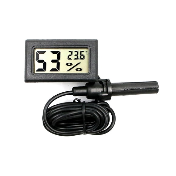 Mini Thermomètre Numérique LCD, Hygromètre Thermostat Intérieur Capteur de Température Pratique, Jauge d'Humidité Instruments Sonde, Fonction Améliorée