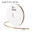 thumbnail image 2 of Unique Bargains 0.28' x 100 Yards Double Face Decorate Crafts Roll Satin Ribbon Khaki, 2 of 5