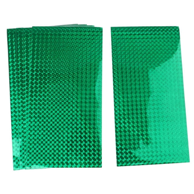 jinwen 5 Pieces ing Tapes Holographic Film Hard Baits Flash Stickers DIY Colors Green