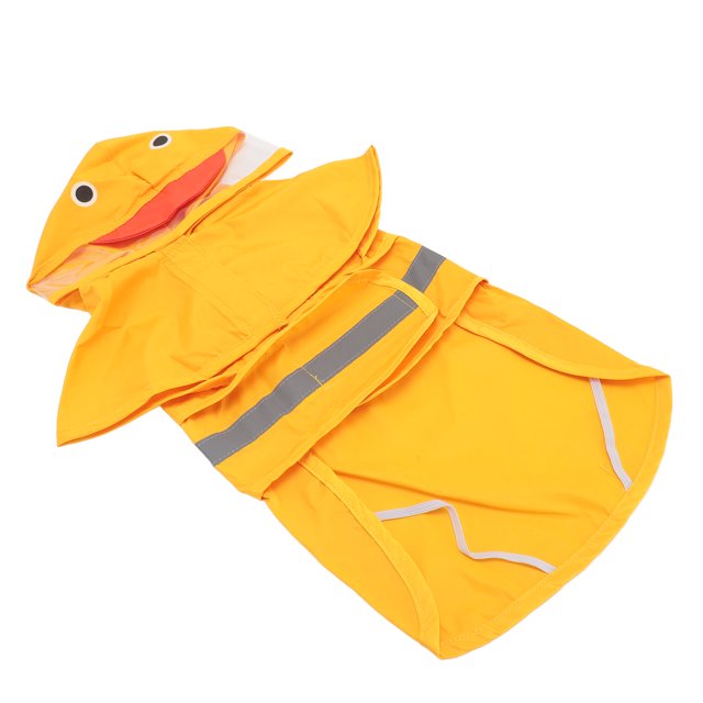 Imperméable pour Chien, Polyester Transparent Hotte PVC Sangles Réglables Veste de Pluie pour Chien Pliable Portable Mignon Élégant Poncho de Chien Imperméable pour les Activités de Plein Air pour Animaux de Compagnie