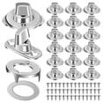 thumbnail image 2 of Miangastore 20 Sets Tarp Grommet Fasteners Turn Button Fasteners Eyelet And Stud Fastener Mounting Screws For Canvas Marine Fastener Turn Buttons, 2 of 9