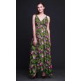 thumbnail image 4 of Bimba Floral Femmes Imprimé Sans Manches Long Maxi Strappy Bohème BeachDress-X-Small, 4 of 4