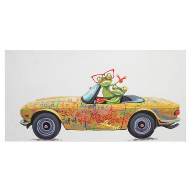Yosemite Home Decor 3130020 Duo de Fête II Peint à la Main sur Toile, Multicolore