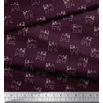 thumbnail image 2 of Soimoi Velvet Fabric Pug Dog Fabric Prints by Yard 58 Inch Wide, 2 of 3