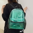 thumbnail image 4 of Back to School Supplies Deals! LSLJS Clear Backpack Transparent Packet No Water PVC School Bag Student School Bag Travel Beach Bag Outdoor School Bag Travel Backpack, 4 of 8